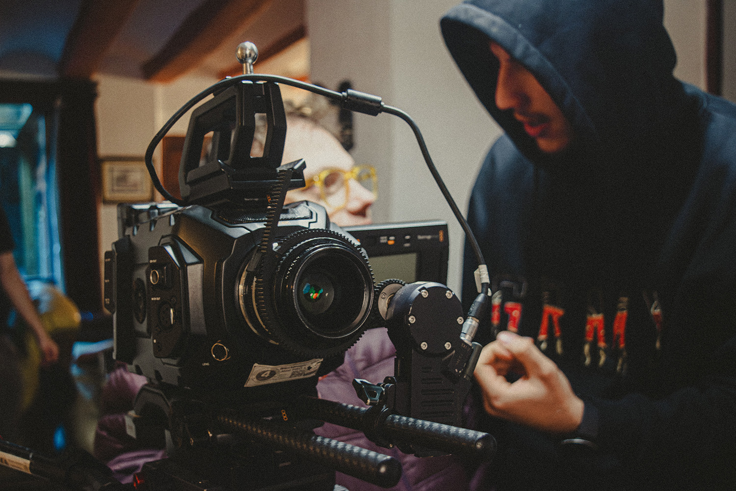 Raúl y Adrià con la cámara